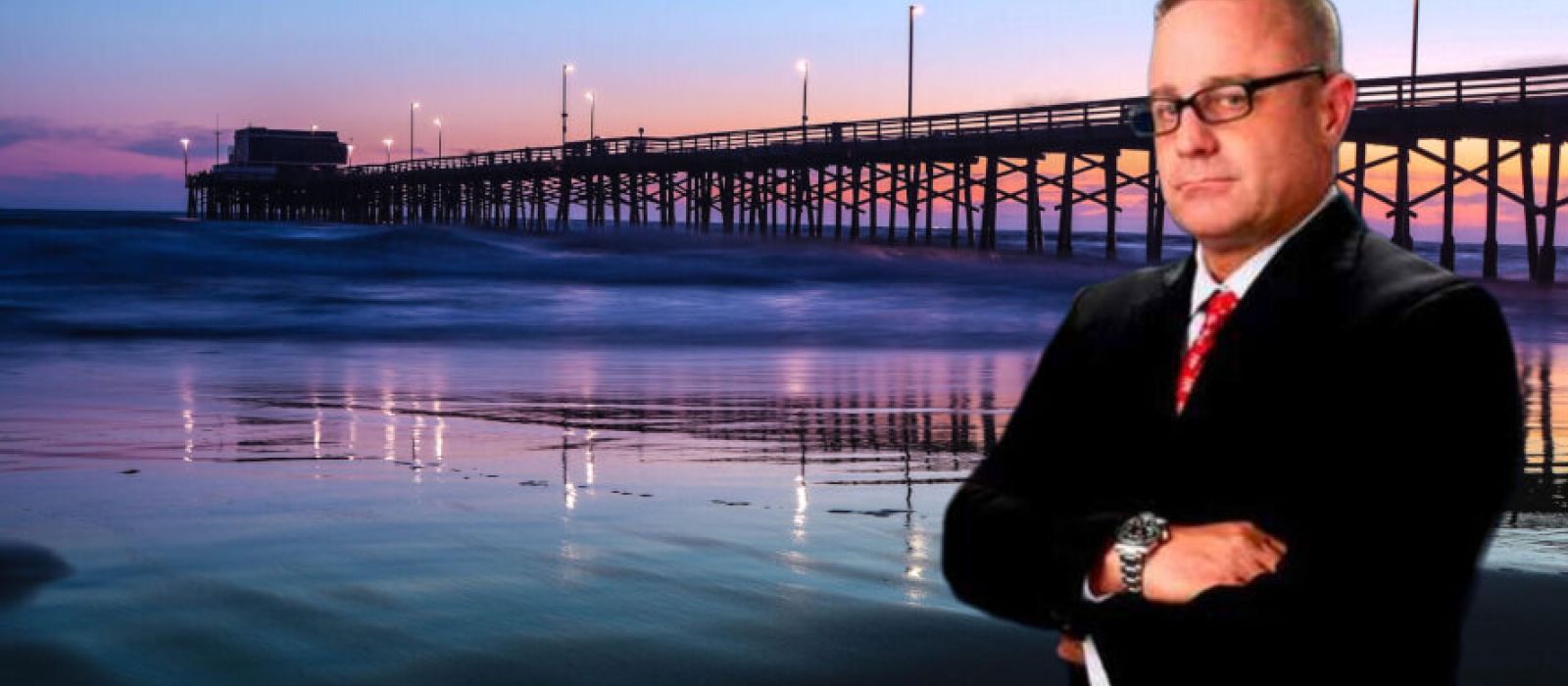 Newport Beach, CA personal injury lawyer, Michael Ehline at Newport Beach Pier