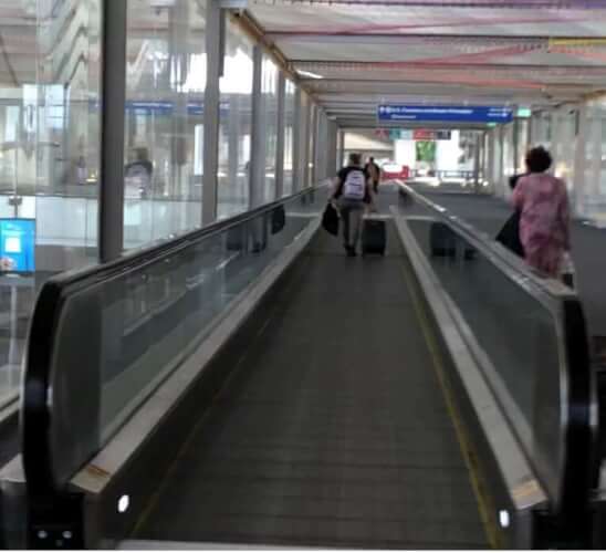 Moving walkway at LAX